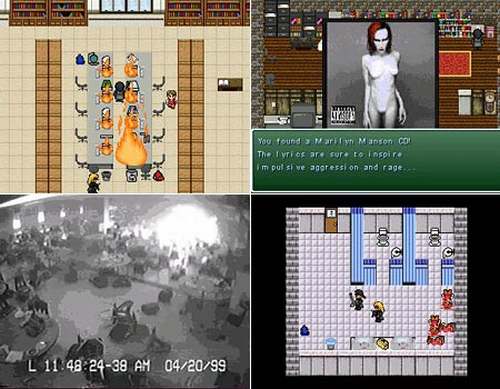 vemos unvideo juego donde una persona atenta contra varias mas en un establecimiento escolar