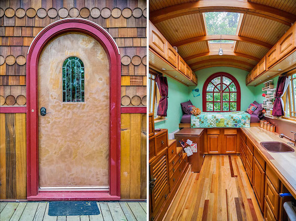 Una cocina, un dormitorio, para ser una casa pequeña se ve con buen espacio