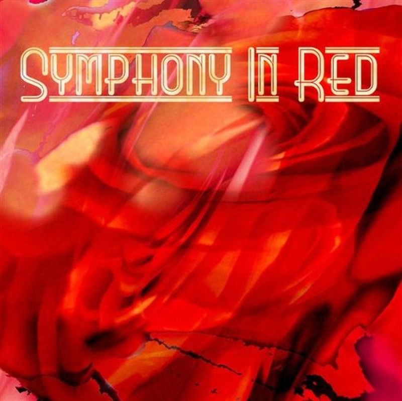 La carátula de un álbum musical la cual está compuesta por superficies rojas