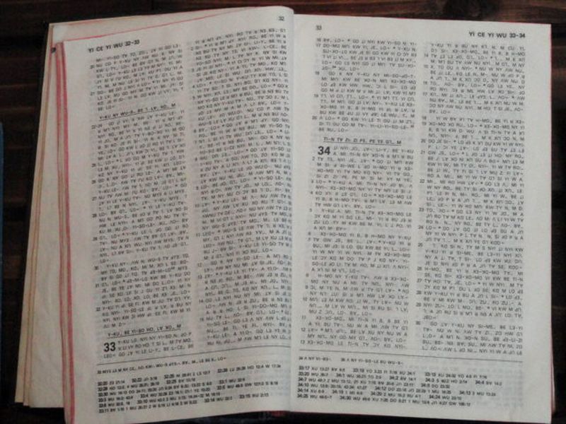 Una biblia escrita en el modelo de James O. Fraser y Old Lisu/Fraser