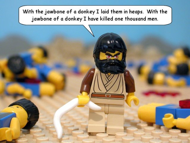 10 escenas espantosas de la biblia recreadas en Lego 2