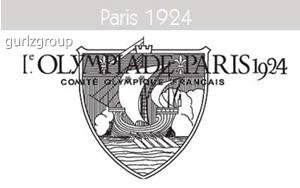 Vemos un escudo que dice olimpiadas de paris 1924