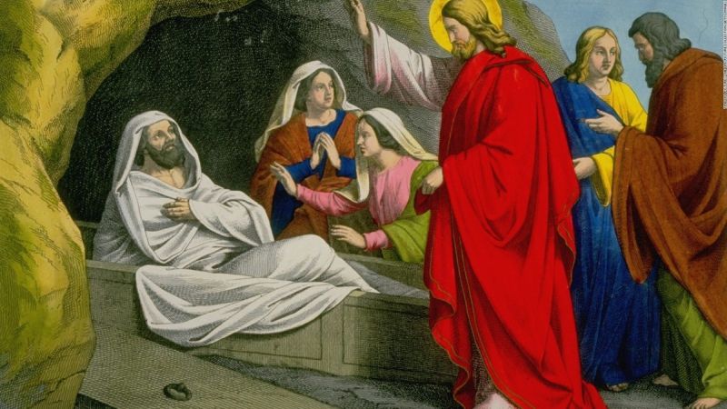 Pintura de Jesús sanando