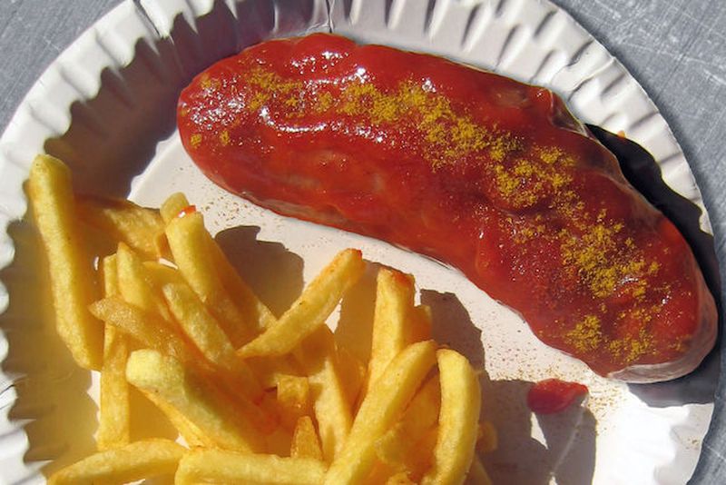 Foto a una comida de papas fritas