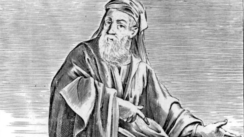 Dibujo de un hombre señalando algo