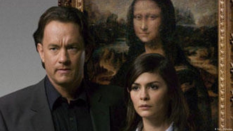 Dos personas confundidas y atrás la mona lisa