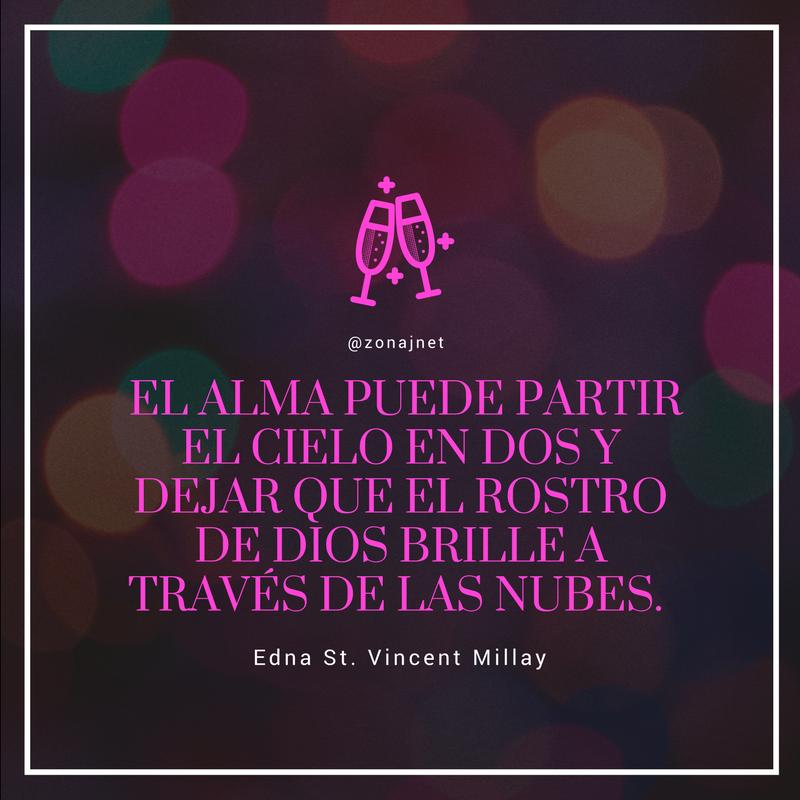 Vemos un fondo verde oscuro con lunares ocres dentro un mensaje  en letra   s blancas y tambien hay dos copas con champaña