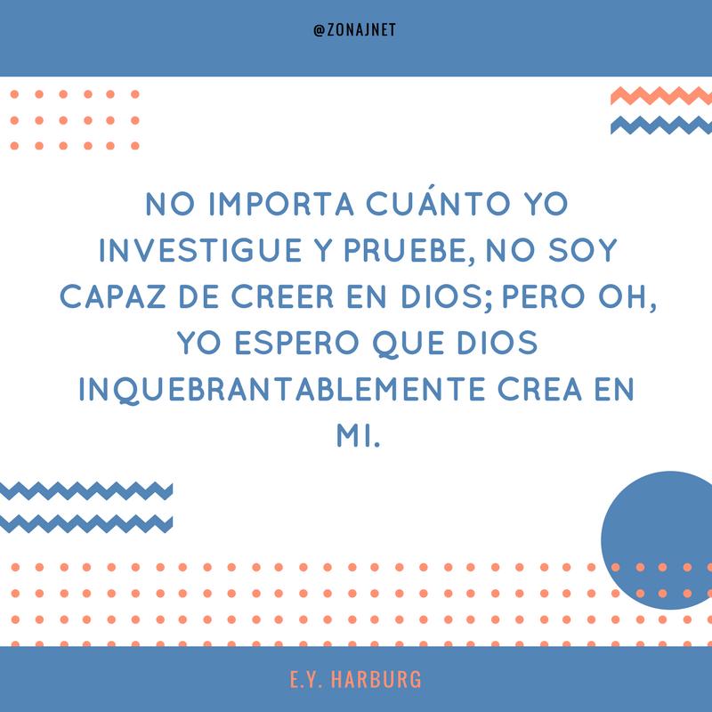 Vemos unos puntos amarillo un fondo blanco  y unas letrtas azules tambien hay un circulo   un cuadro en cic zag hay un circulo azul alfinal y un hioo   de un
