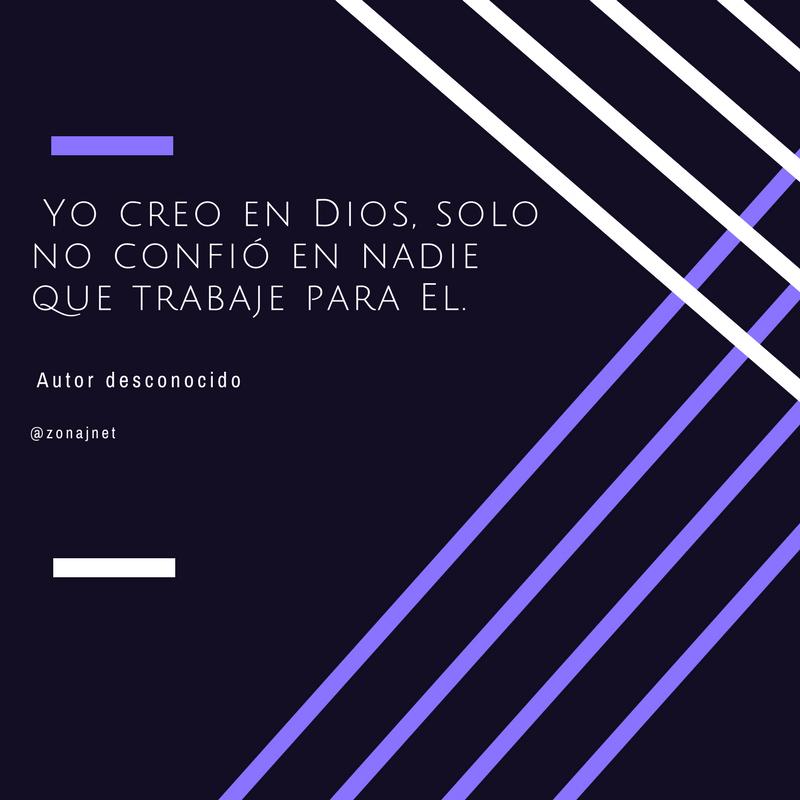 Vemos un fondo morado con unas linias a sus lados en tonos lilas y blancos y un mensaje en letras de color blanco