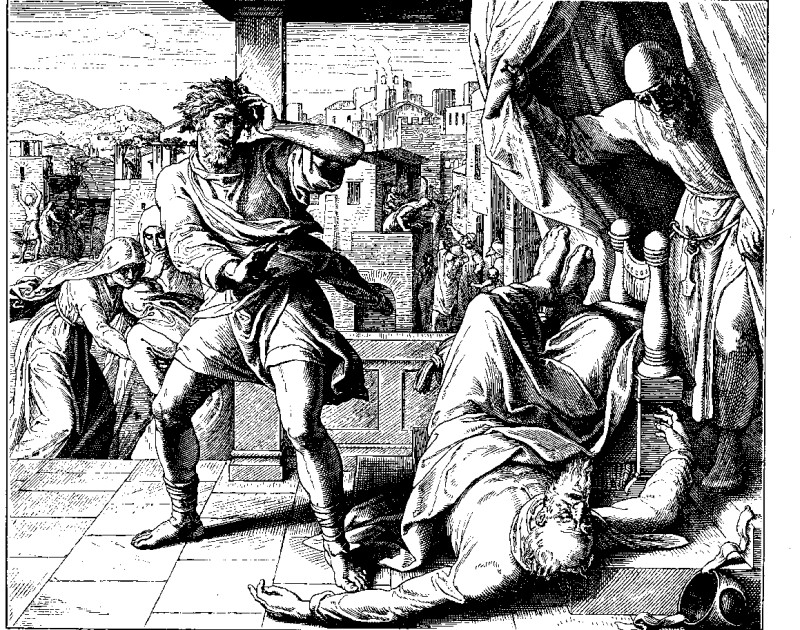 Unos hombres mirando con desesperación a los lados