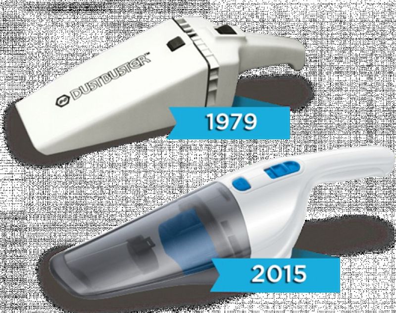 Una aspiradora antigua y una nueva