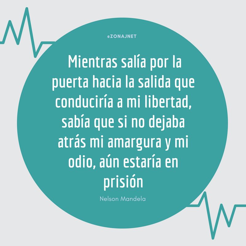 Una frase dentro de un circulo verde y otra frase sobre el perdon