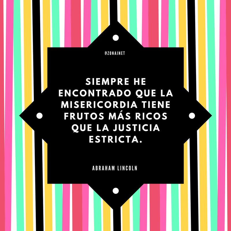 Encontramos aqui  un cuadrilatero dentro hay una frase en letras blancas sobre la misericrdia