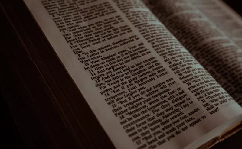 Imagen de los escritos de una biblia